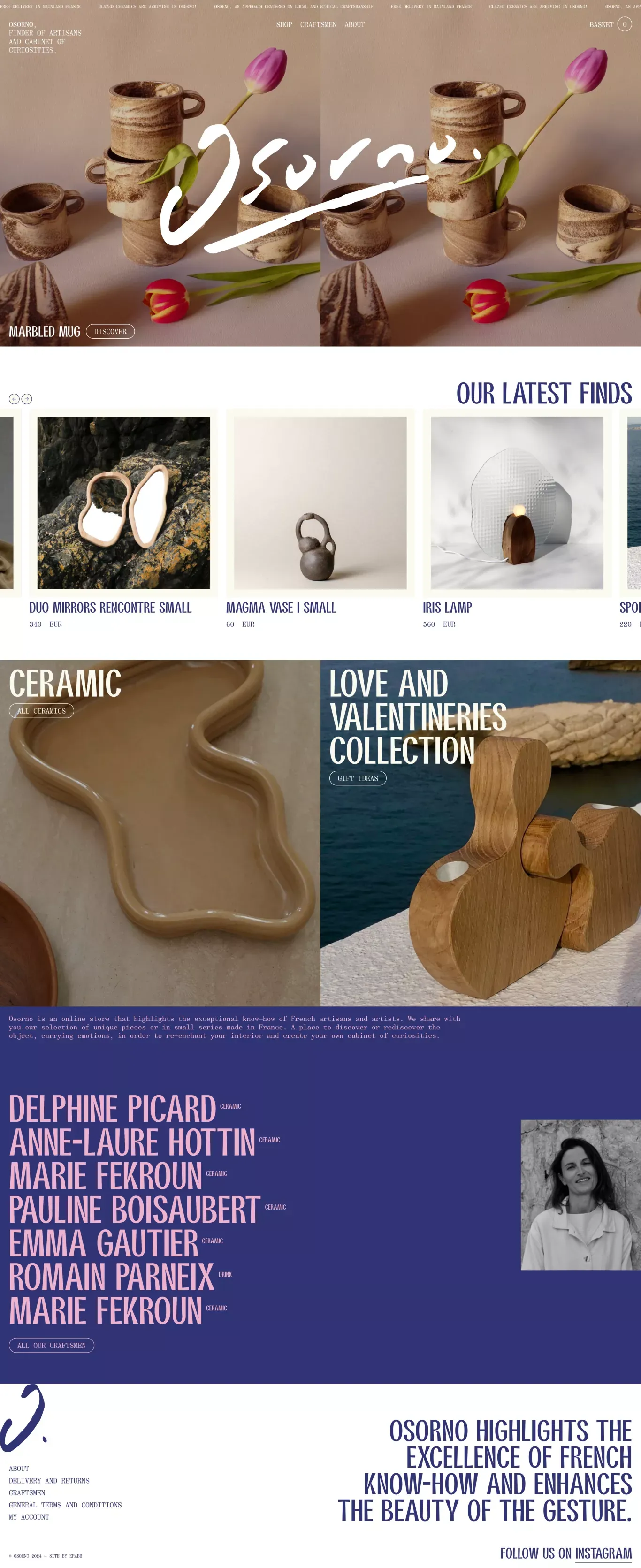 Osorno - Ecommerce design
