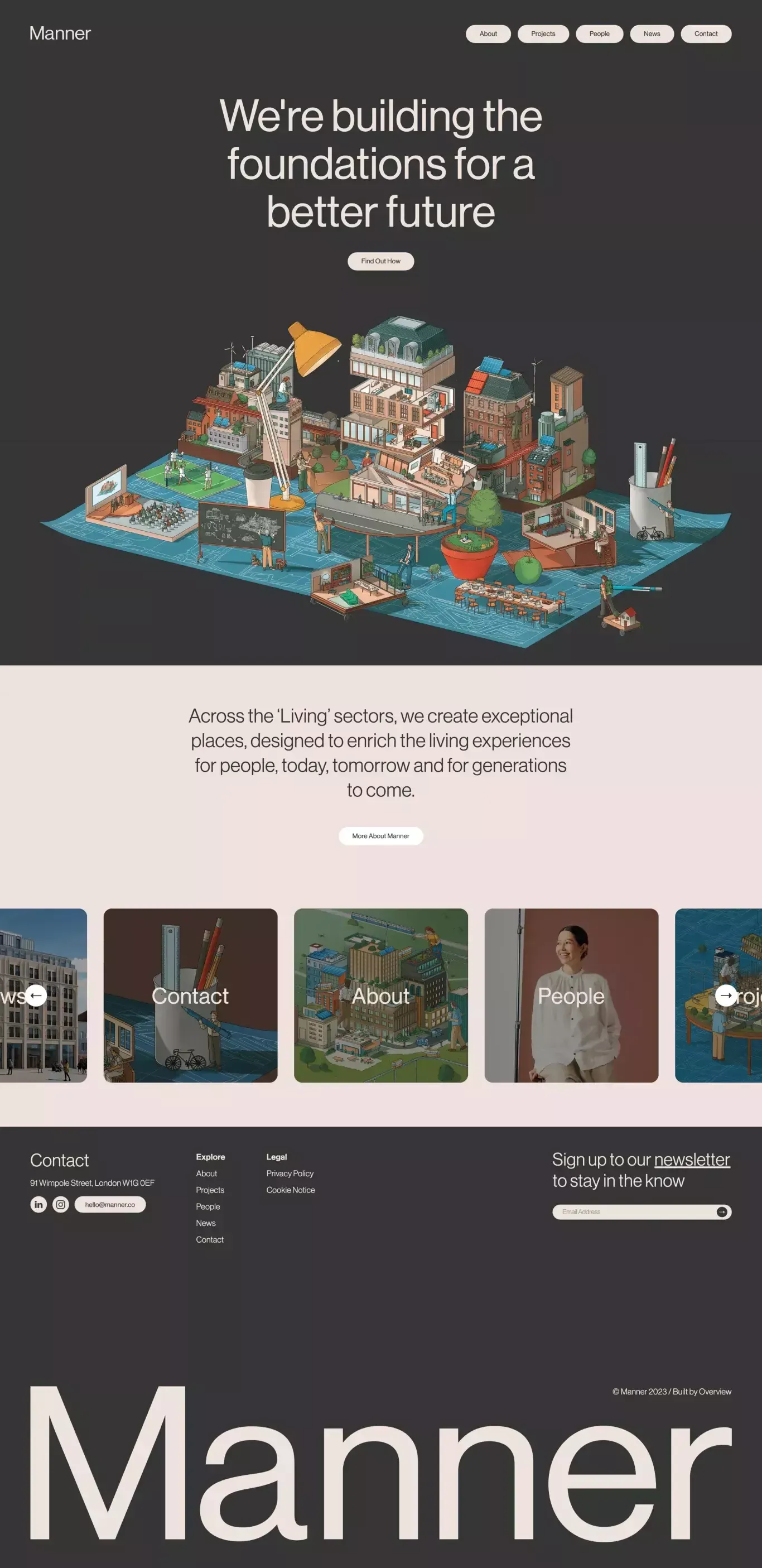 Manner | Building the Foundations for a Better Future - Portfolio design