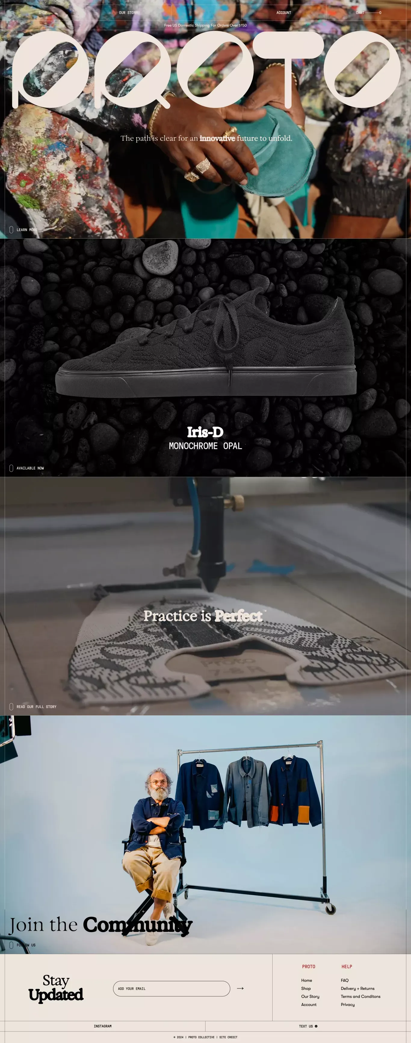 Proto Collective - Ecommerce design
