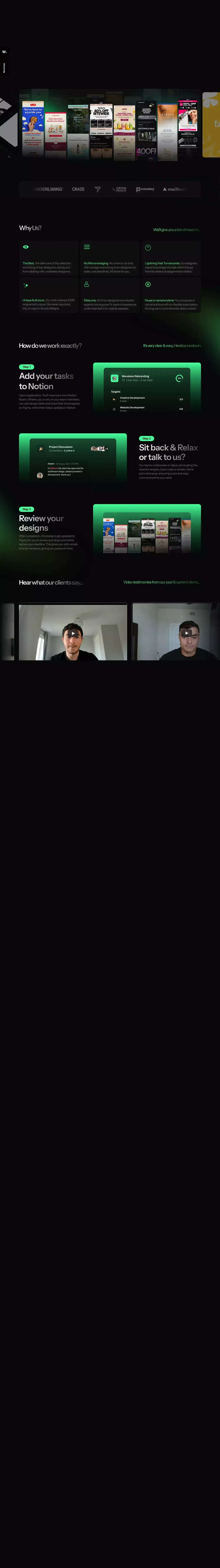 creativecue - the unlimited design service - website design