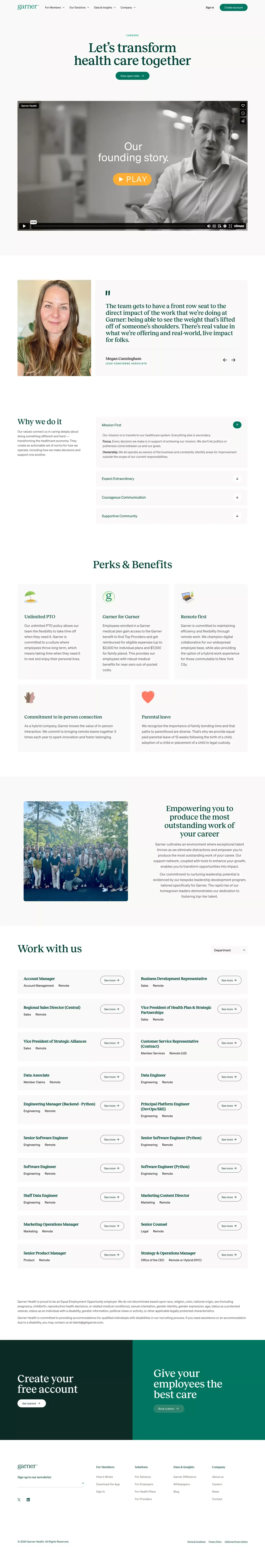 Doctor Quality Analytics | Garner Health - Career design