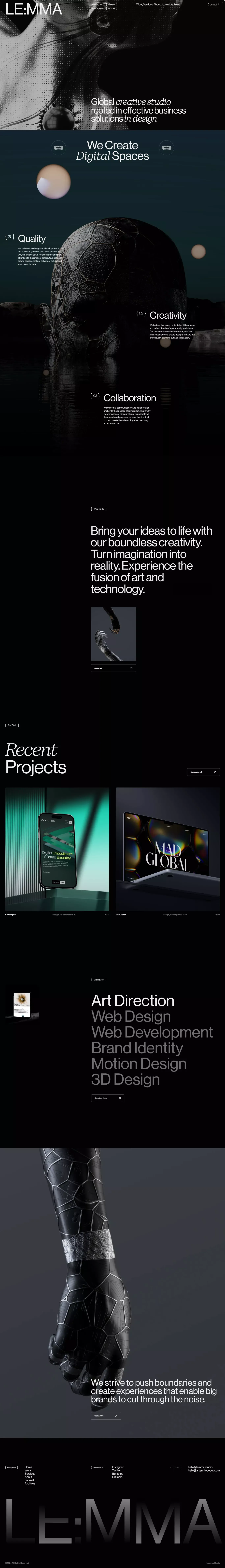 Le:mma Studio — Global Design Studio - Portfolio design
