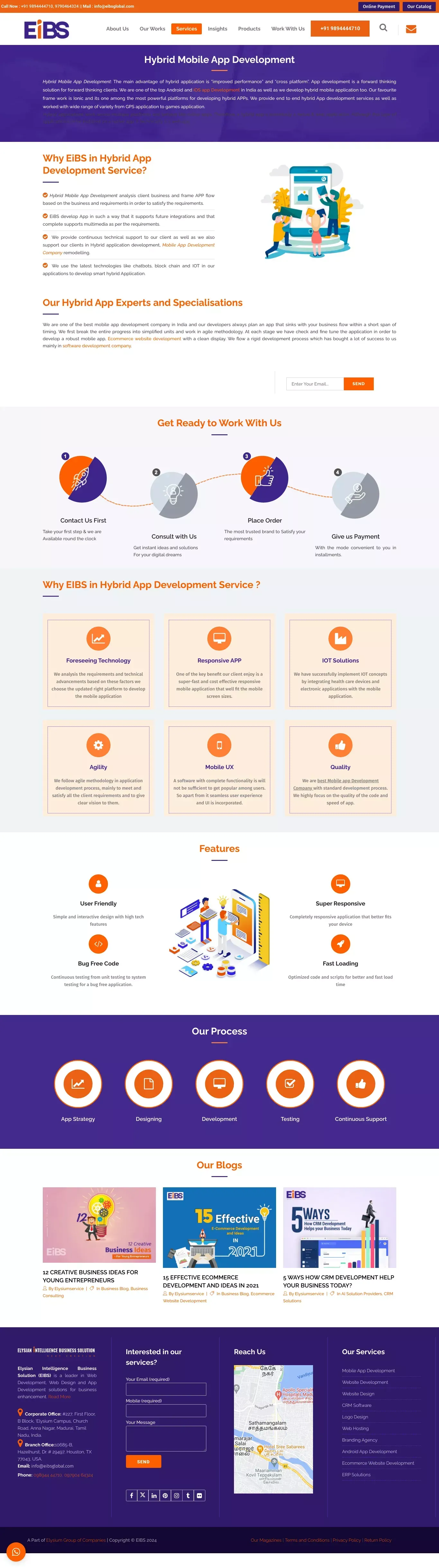 Best Hybrid Mobile App Development Company|Designing Company - website design
