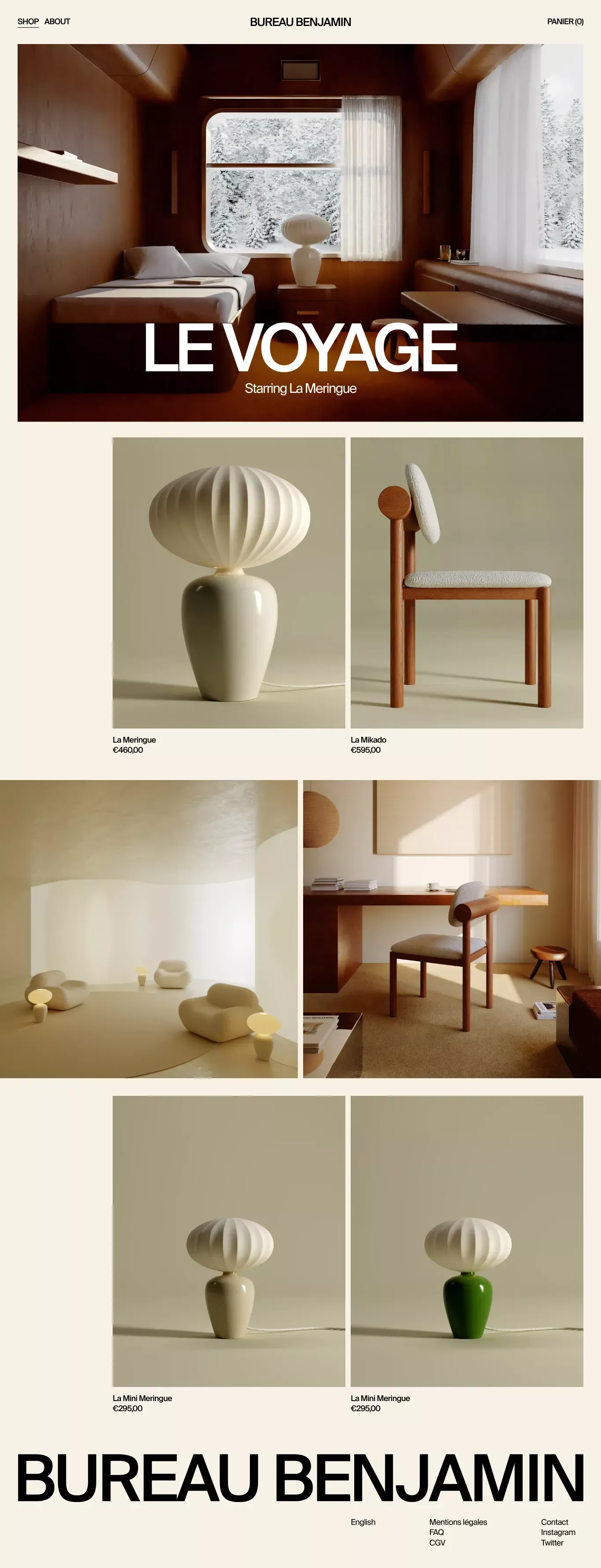 Bureau Benjamin - Ecommerce design
