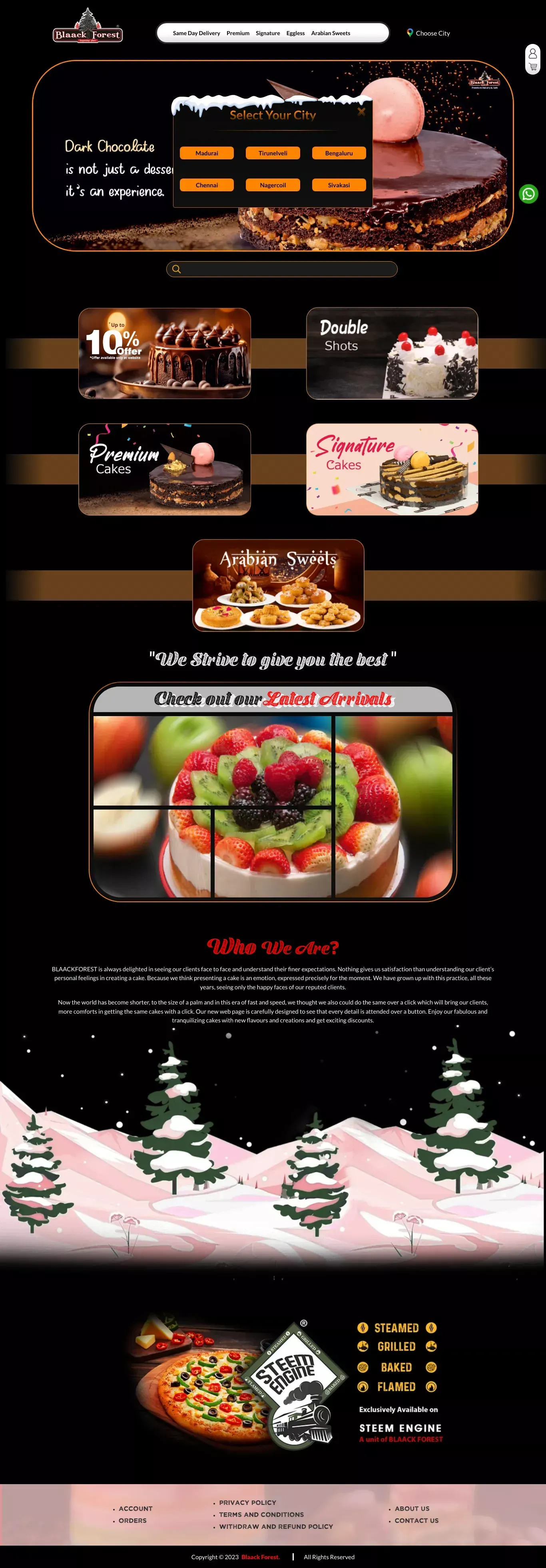 Blaack Forest - website design