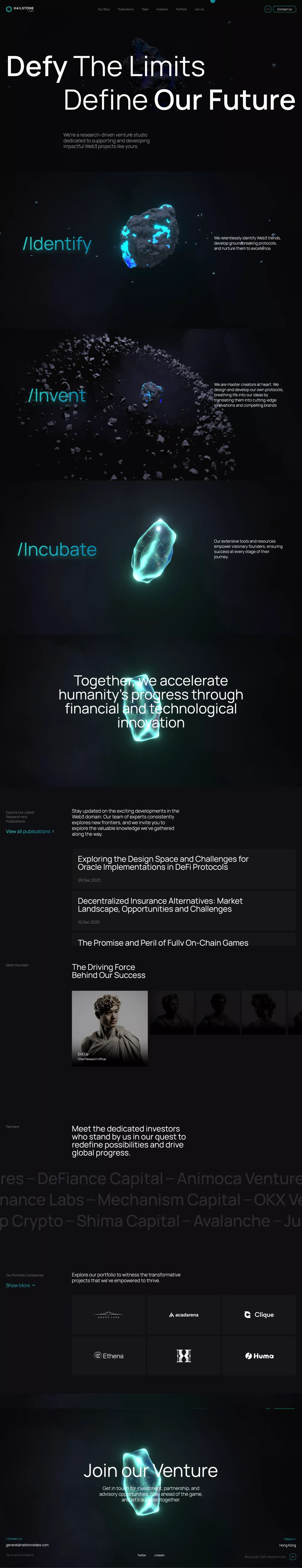 Hailstone - Landing design