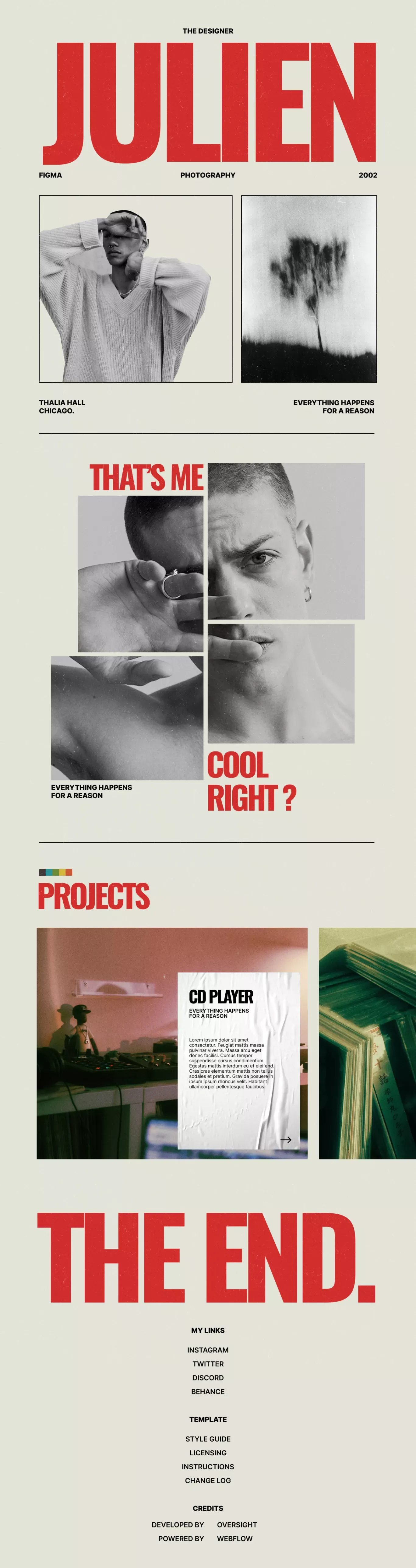 Palette  - Webflow HTML website template - Template design