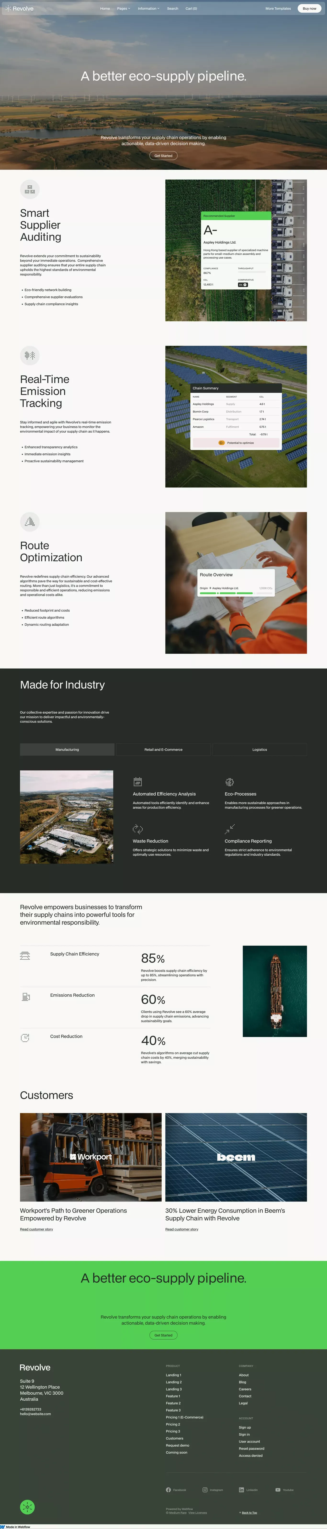 Revolve - Technology HTML5 Responsive Website Template - Template design