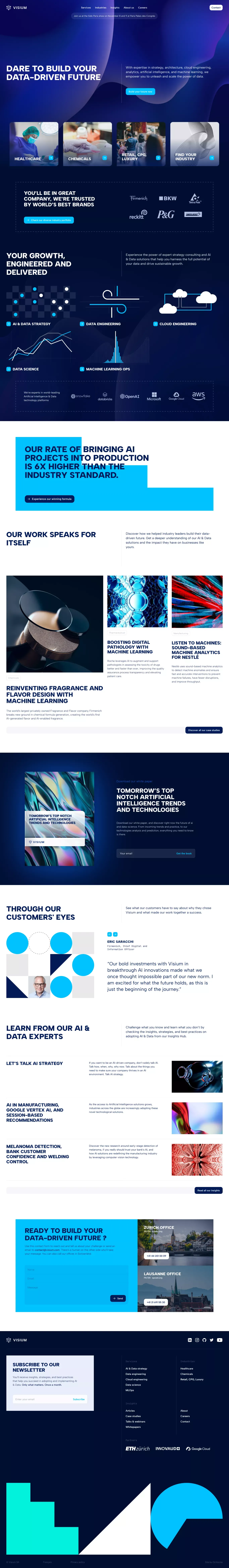 Powerful AI & Data Solutions - Visium - Other design