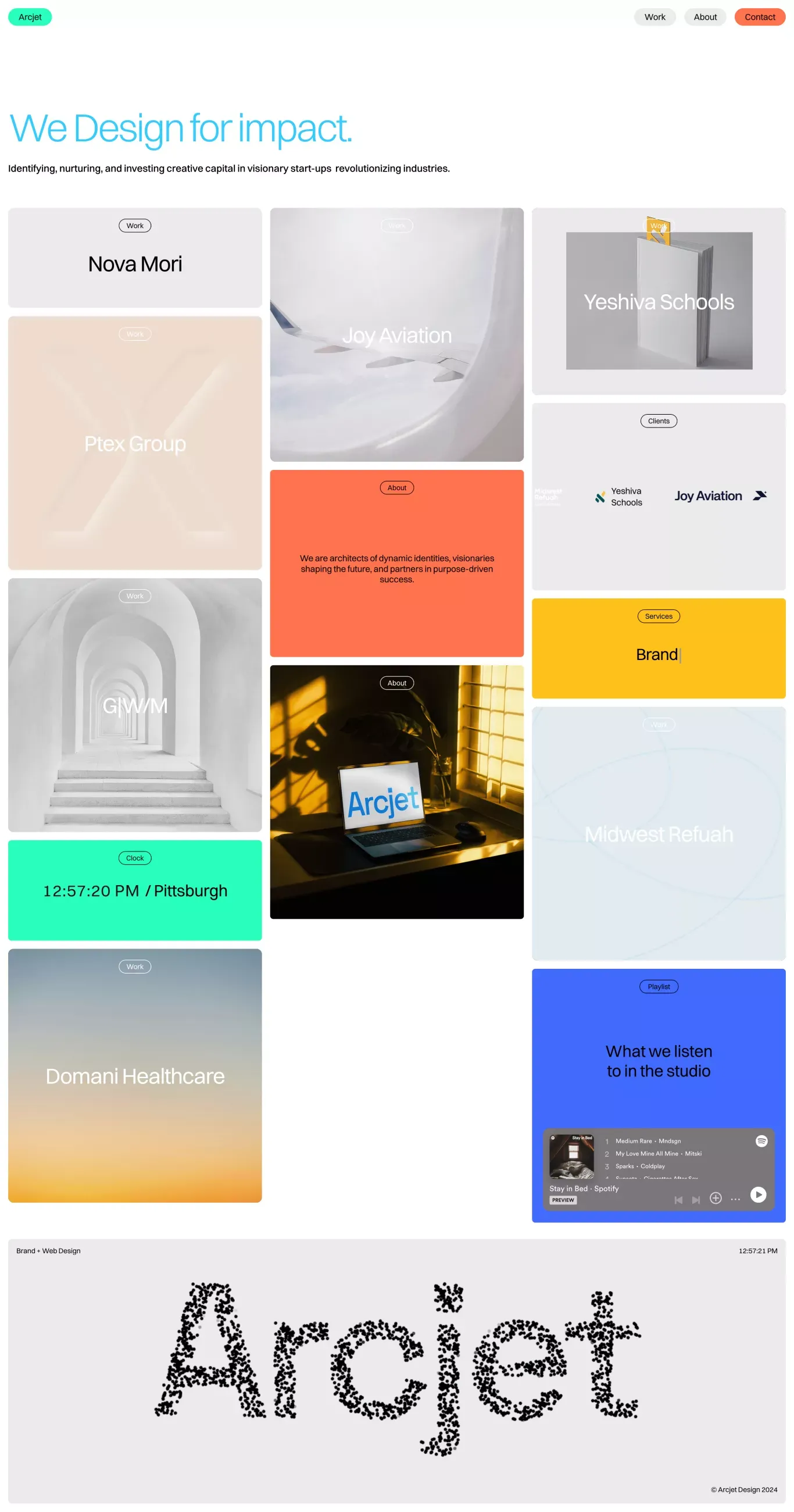 Arcjet Design - Portfolio design