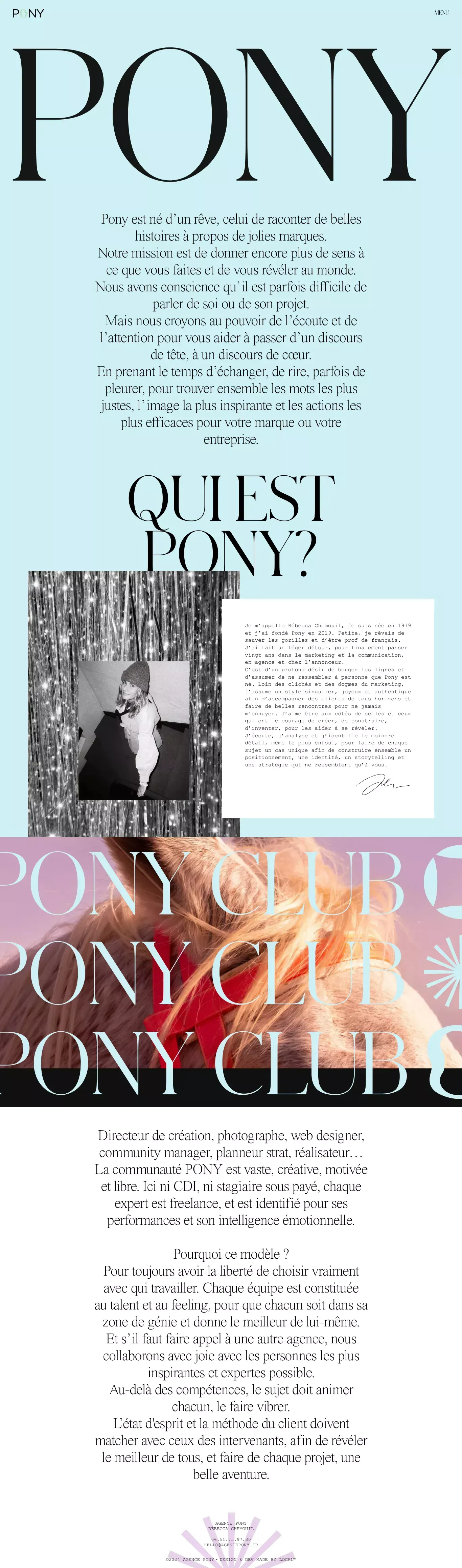 Accueil | Agence Pony - Portfolio design
