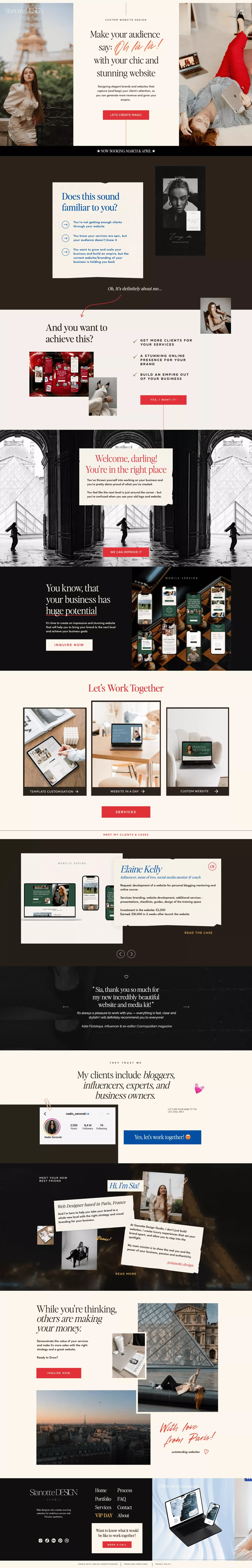 SIANOTTE DESIGN studio | Parisian web designer - Portfolio design