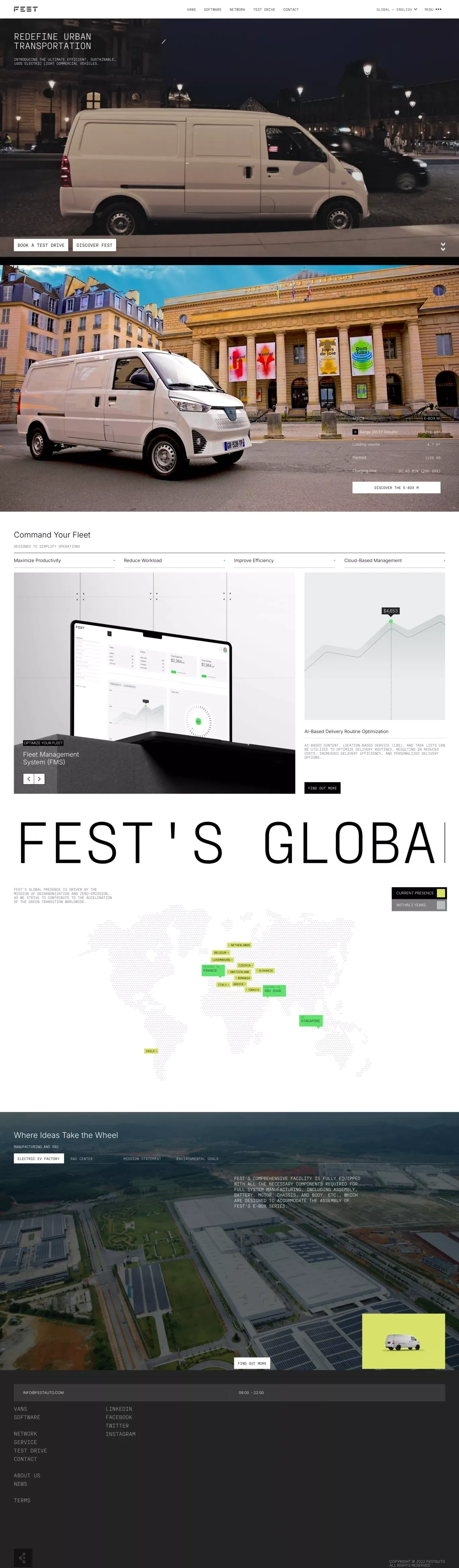 Fest Auto - Light commercial electric vehicles LCV - Portfolio design