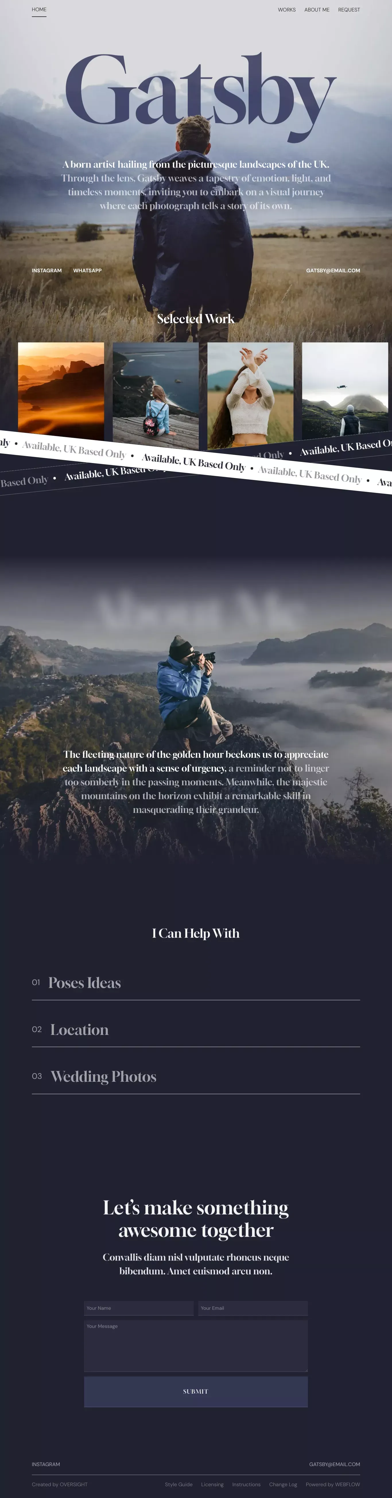 Majesty  - Webflow HTML website template - website design