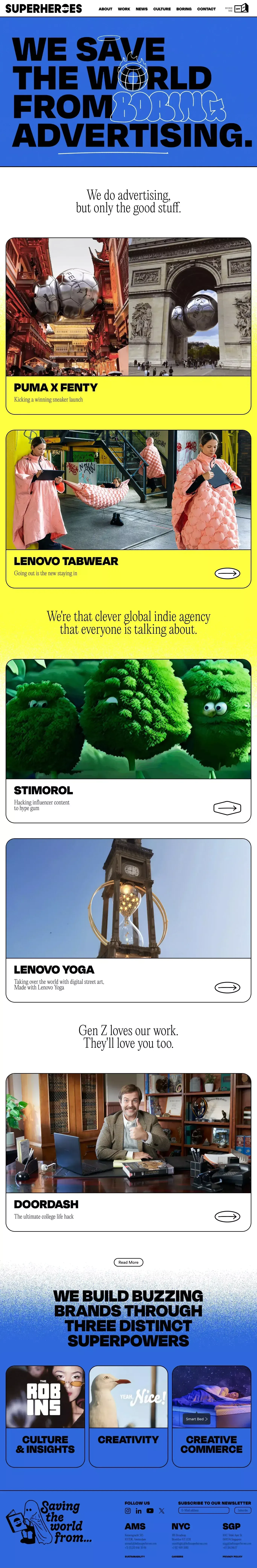 SuperHeroes - Portfolio design