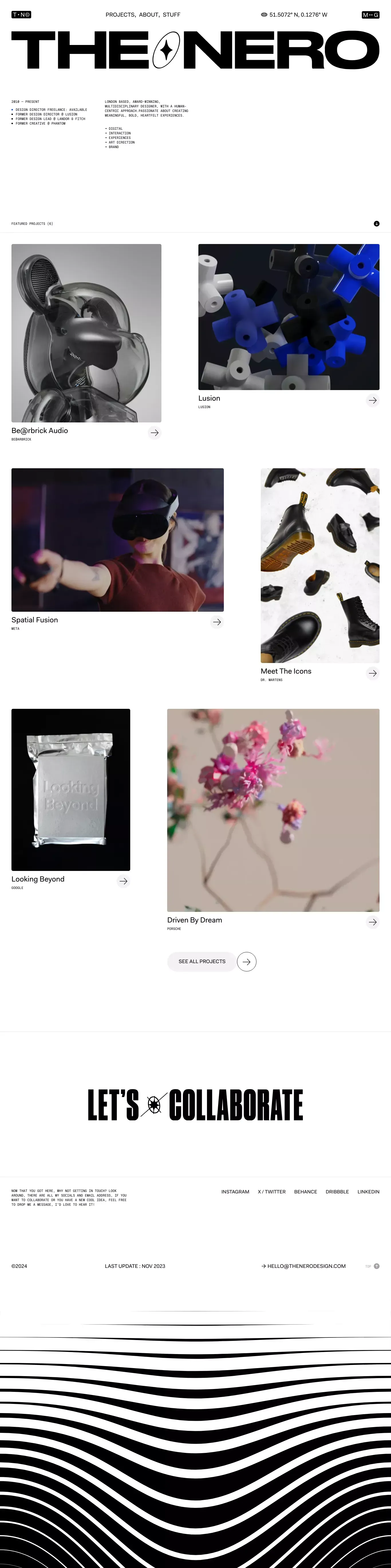 Marco Grimaldi — Design, Art Direction, Interaction - Portfolio design