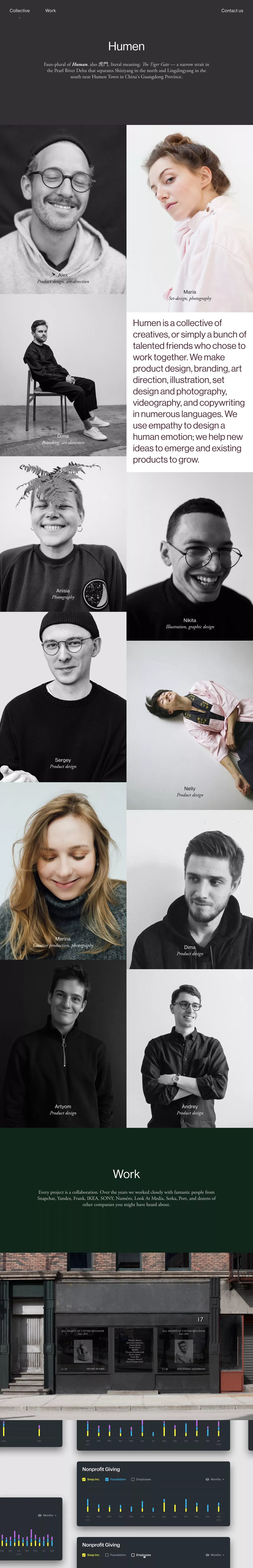 Humen - Portfolio design