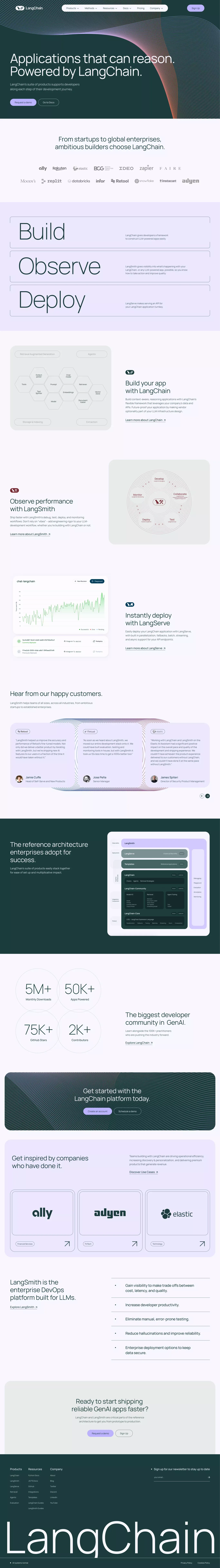 LangChain - Landing design