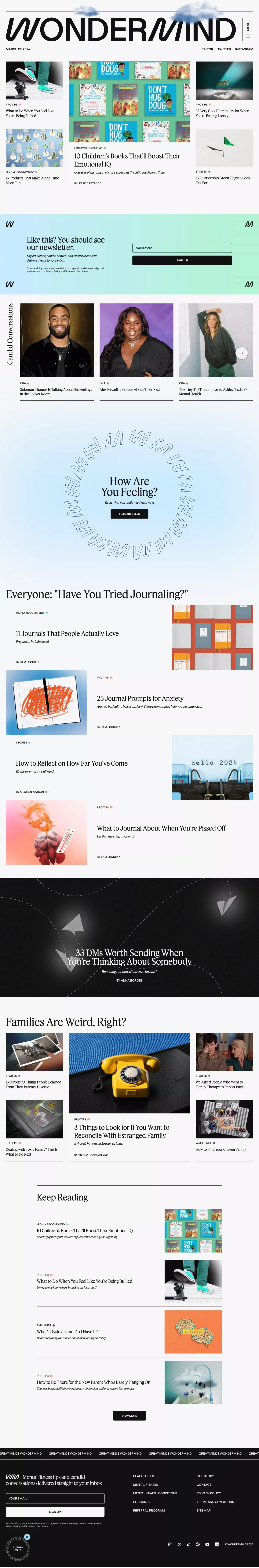 Wondermind: The World's First Mental Fitness Ecosystem - Blog design