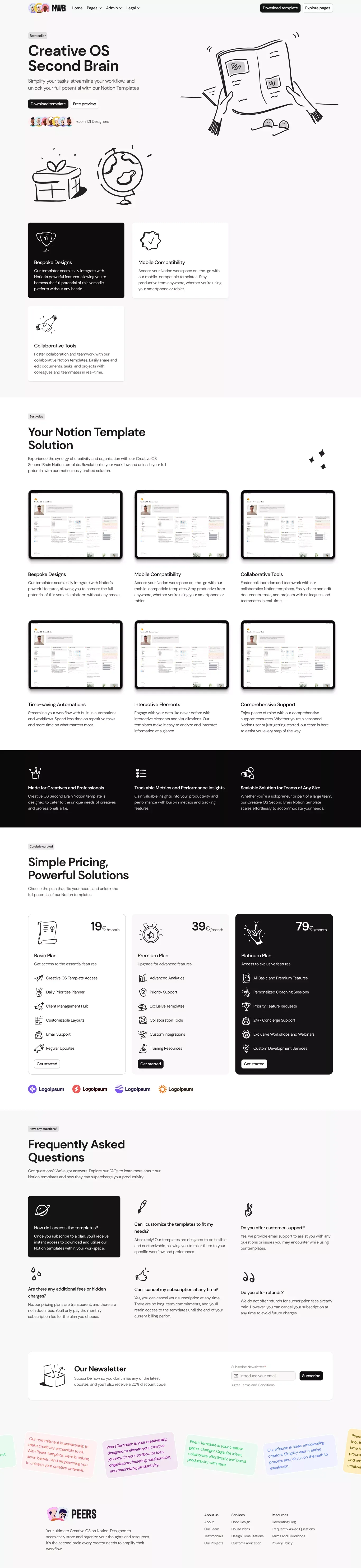 Home 3 - Template design