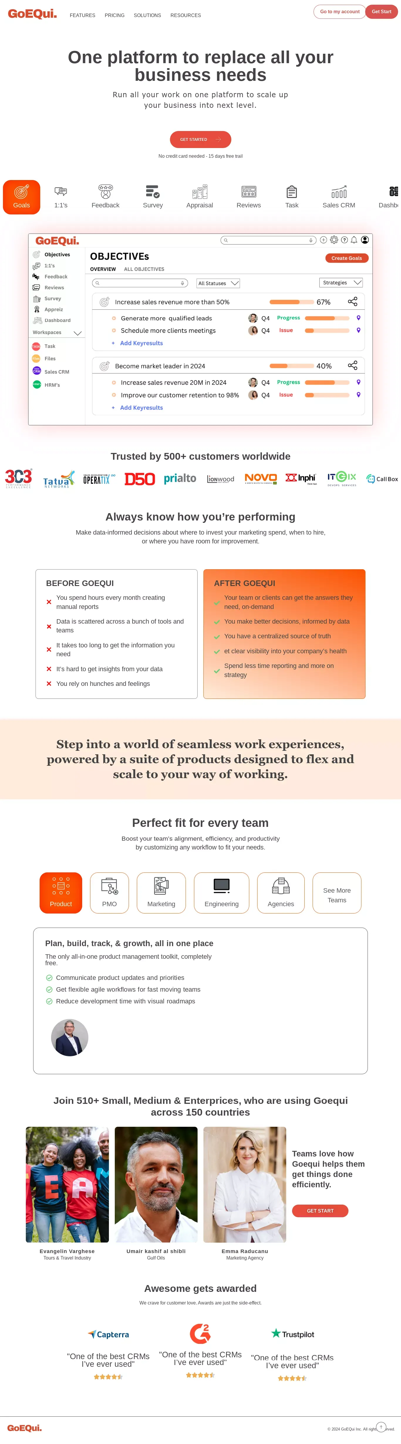 Home - Product listing design
