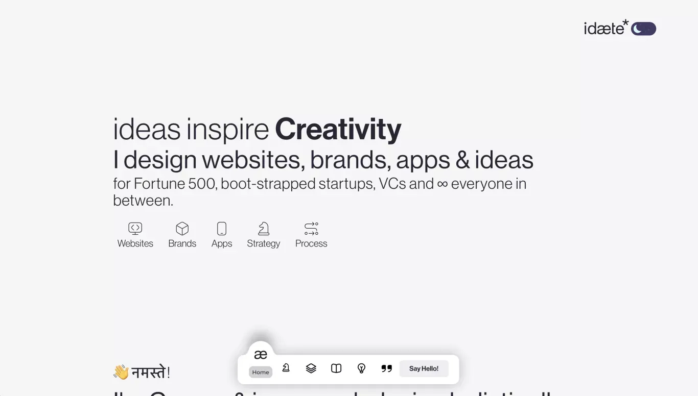 Design websites, brands, apps & ideas - idaete - Portfolio design