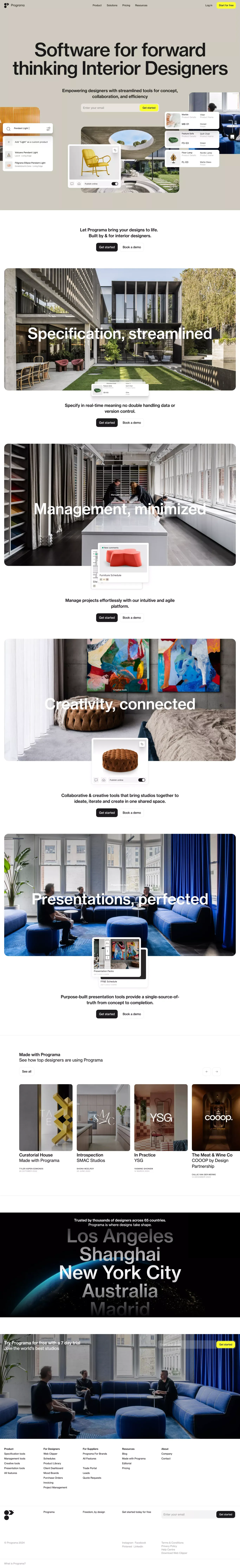 Programa - Software That Meets Even An Interior Designer’s Standards - Landing design