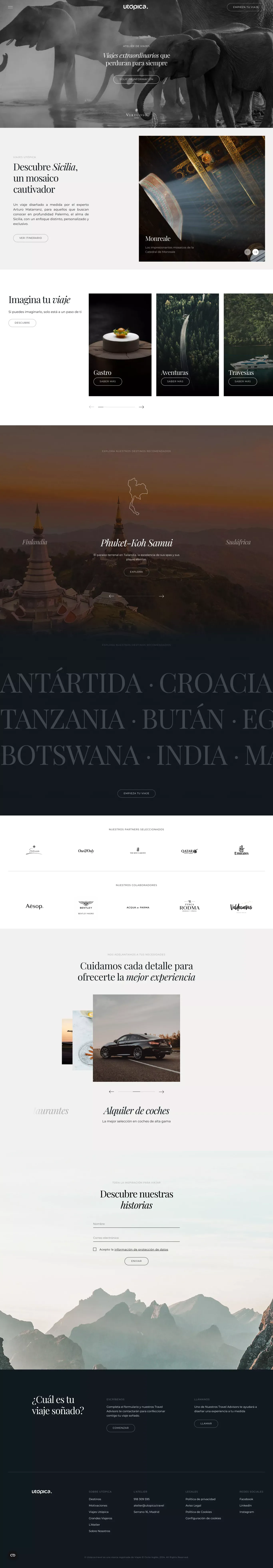 Utópica Atelier de Viajes
 – utopica.travel - Ecommerce design