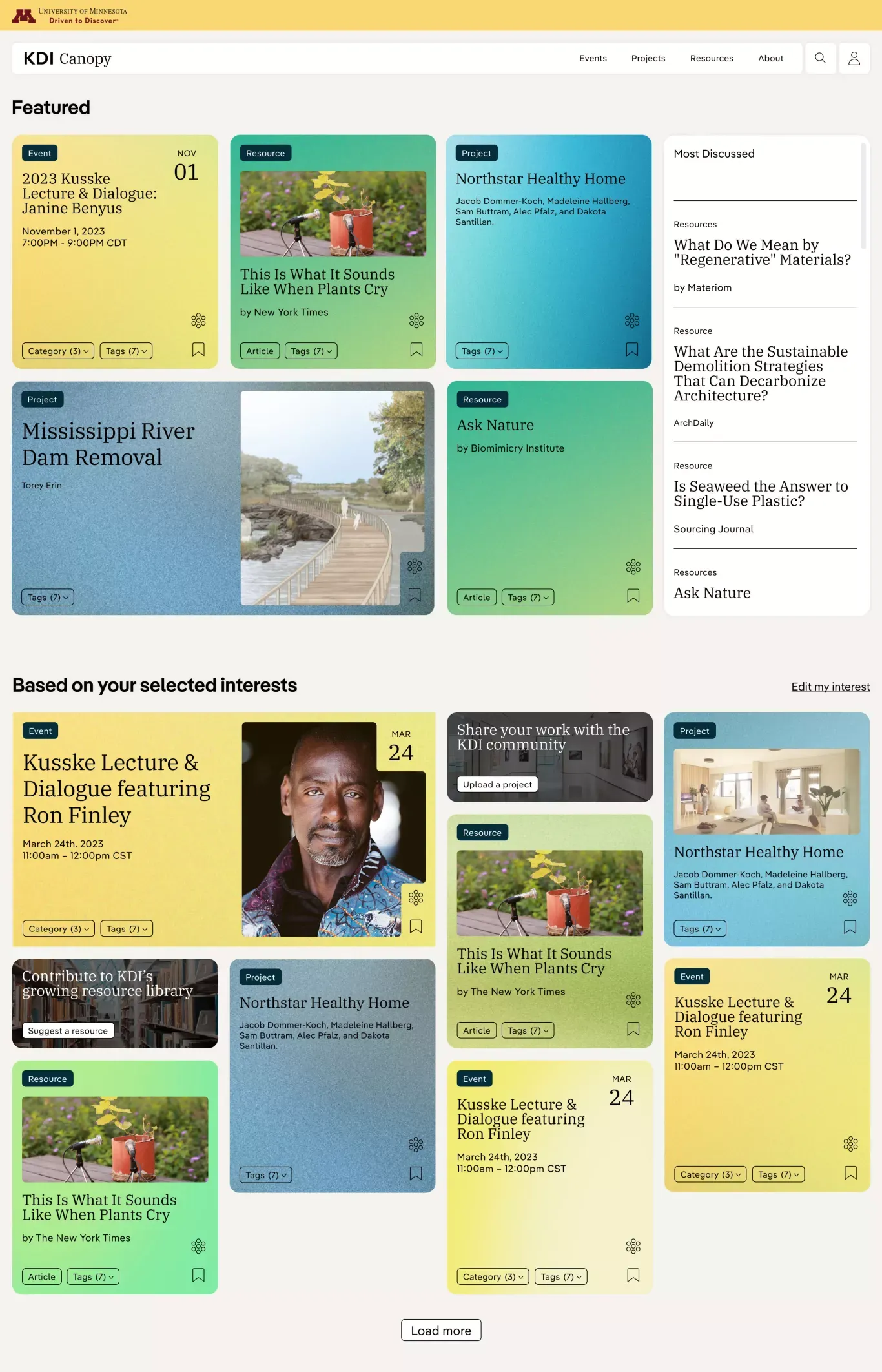 Kusske Design Initiative - website design