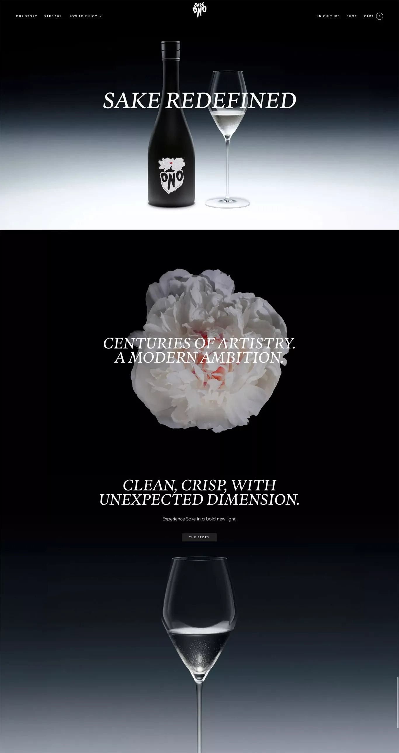 Sake Redefined - Ecommerce design