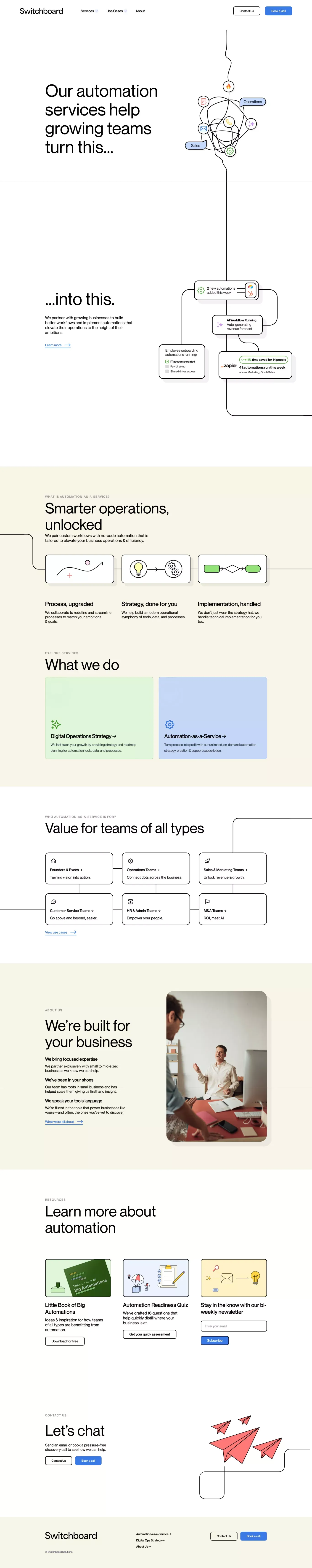 Automation Consulting | Automation & Zapier Implementation - Landing design