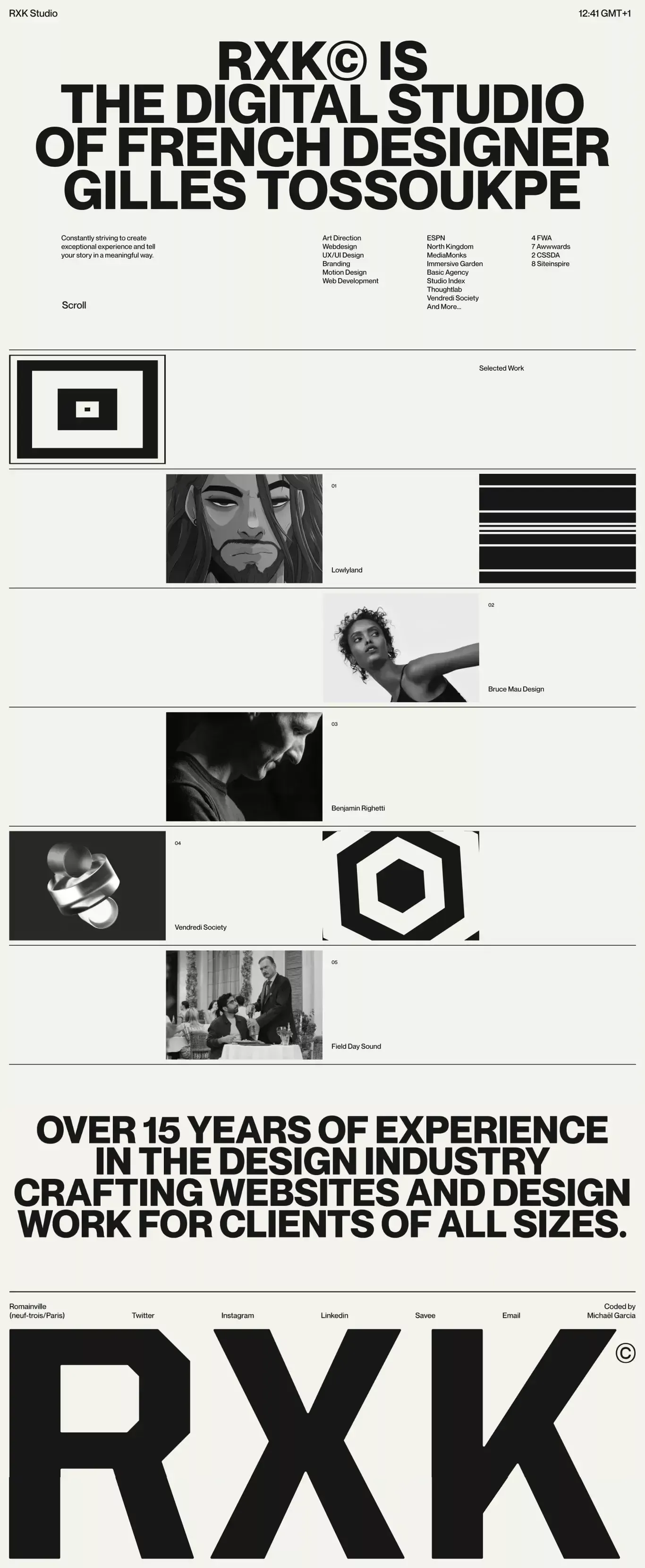 RXK© - Portfolio design