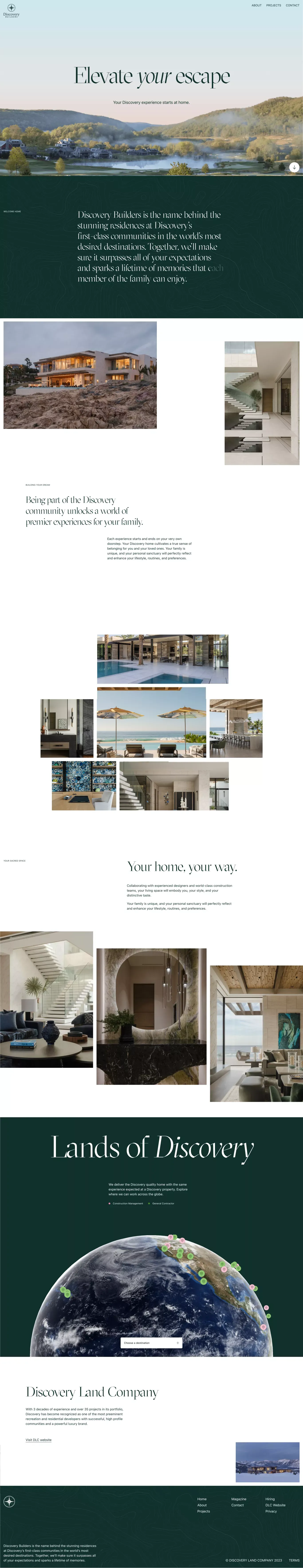 Discovery Builders - Portfolio design