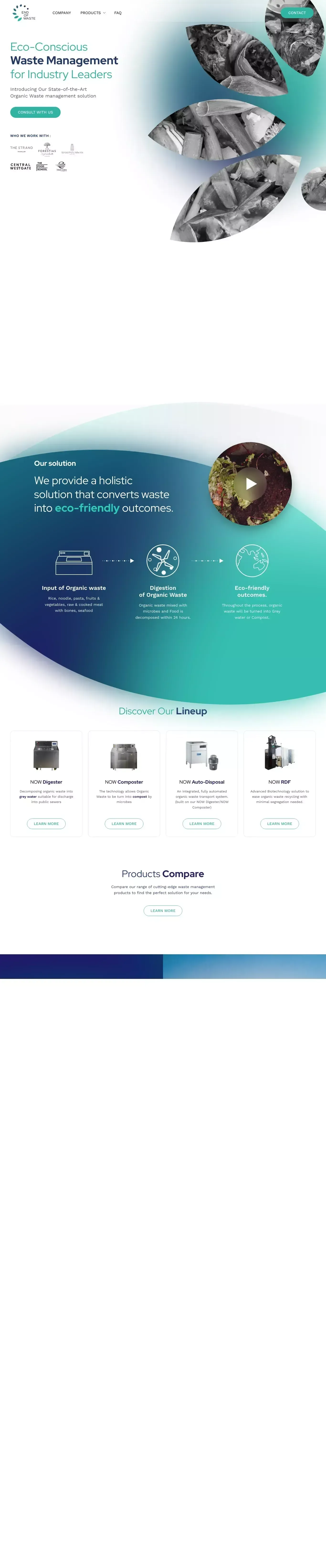 Home - End of WasteEnd of Waste - website design