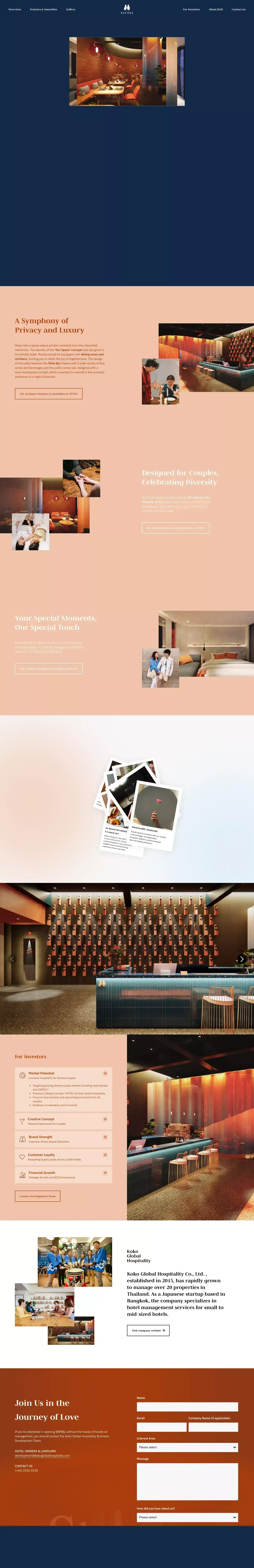 VIVTEL - website design