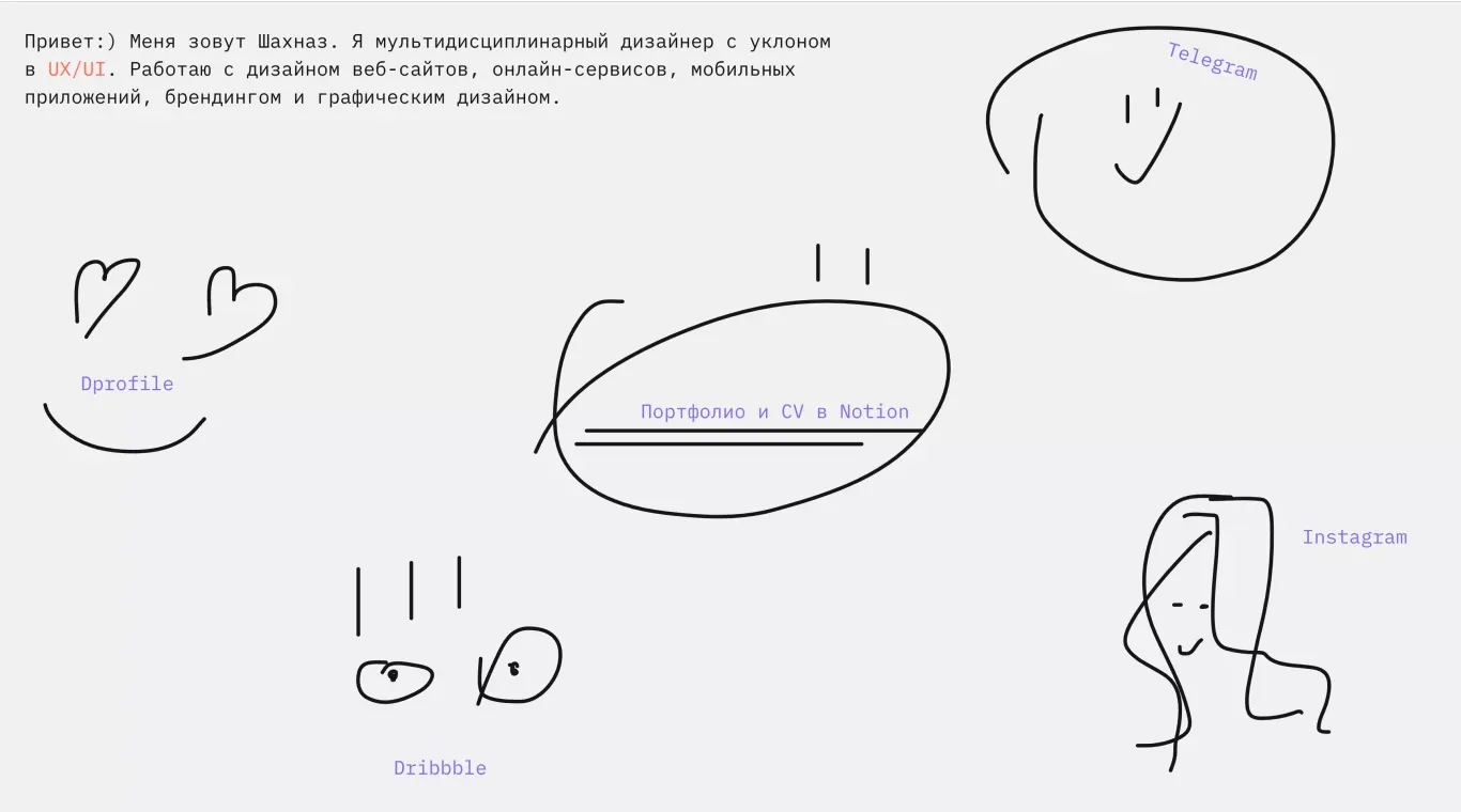 Веб-дизайнер Шахназ - Portfolio design