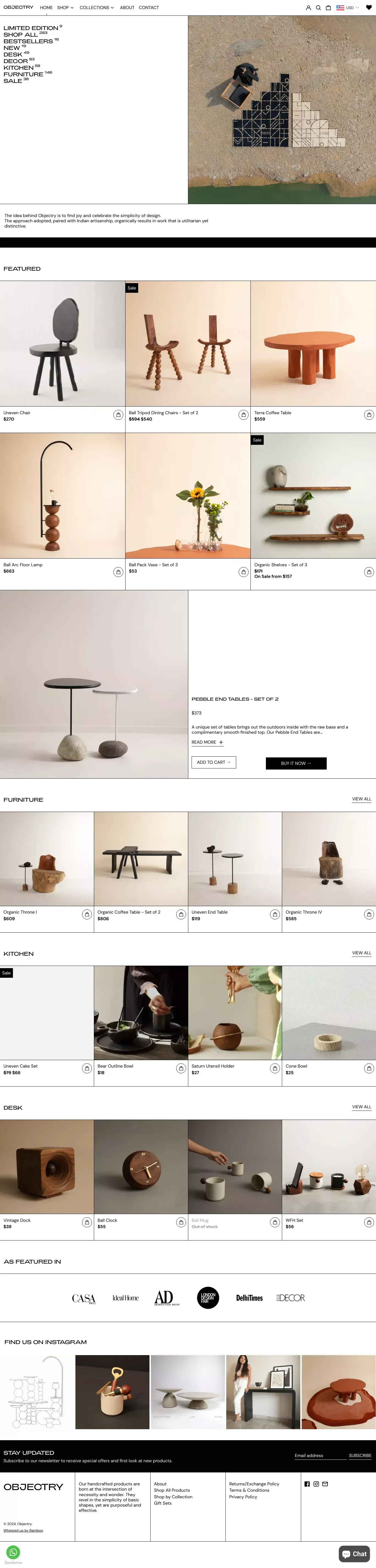Objectry - Ecommerce design