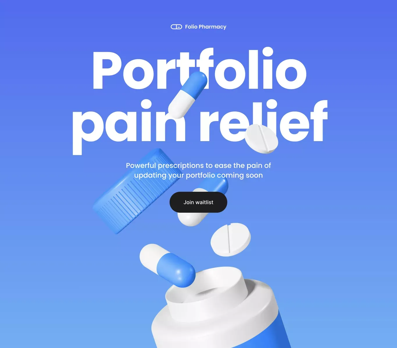 Folio Pharmacy - Landing design