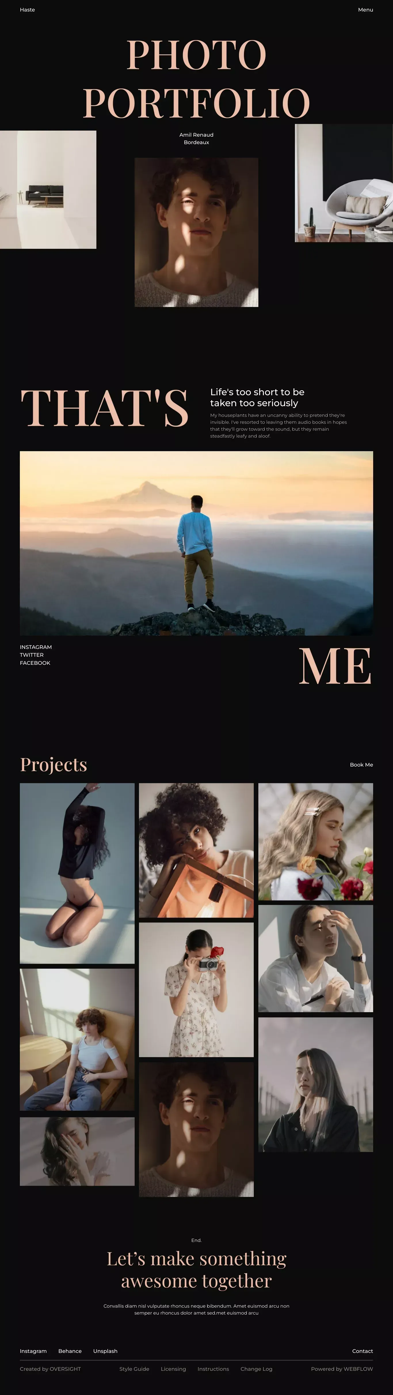 Sprinter - Webflow HTML website template - website design