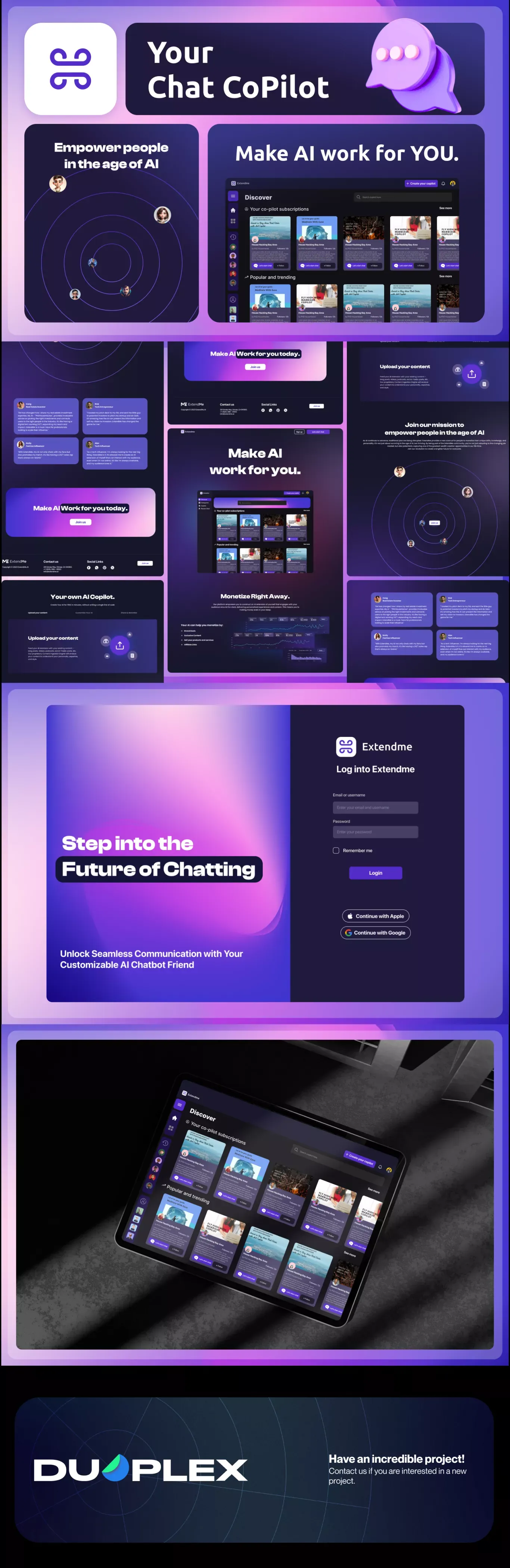 ExtendMe - Home - Case Study design