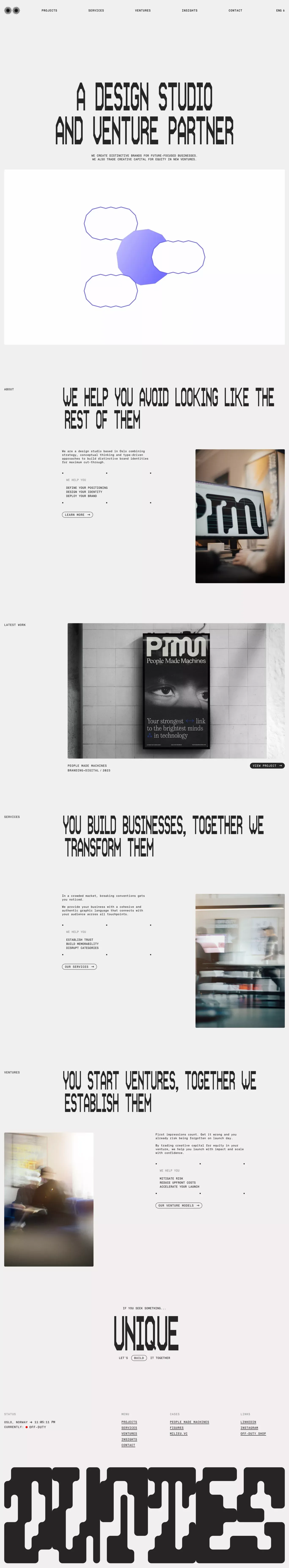 A Design Studio and Venture Partner in Oslo - Portfolio design