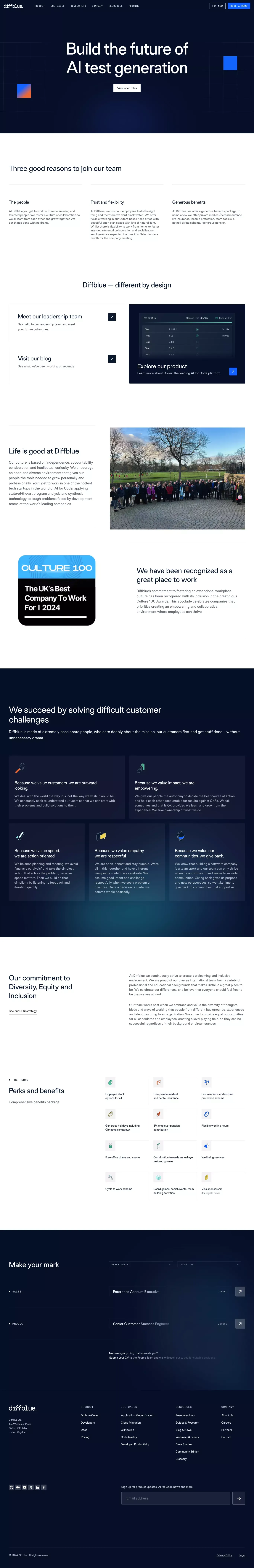 Careers - Diffblue - Career design