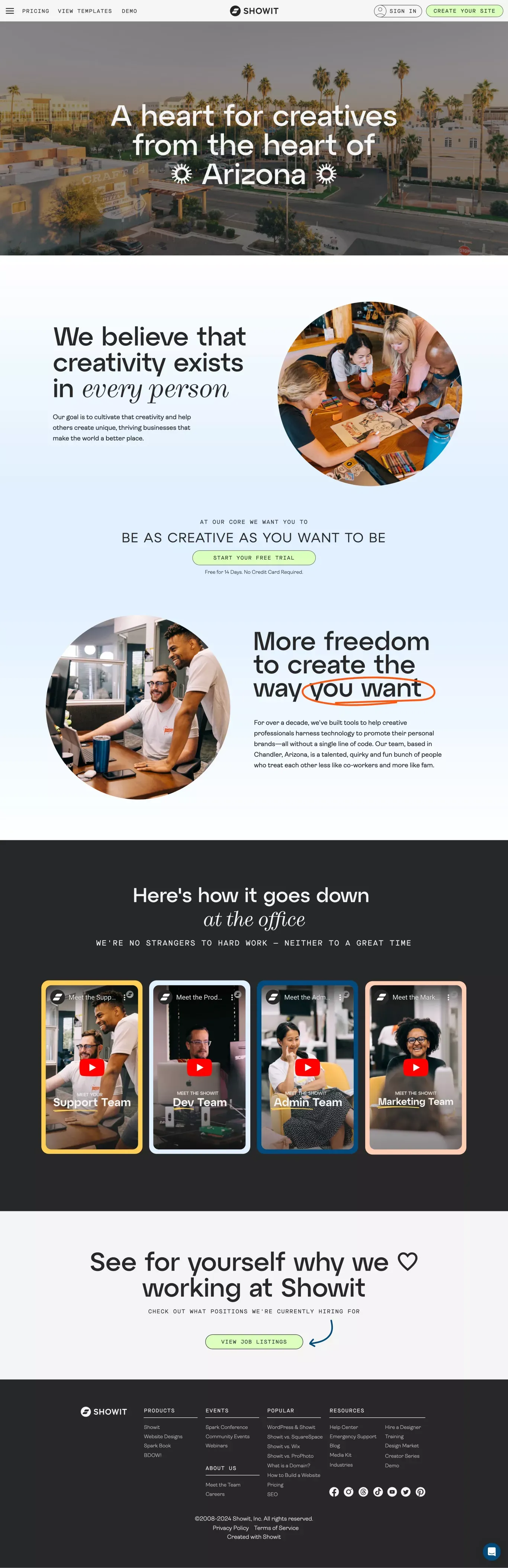 About - Showit - About Us  design