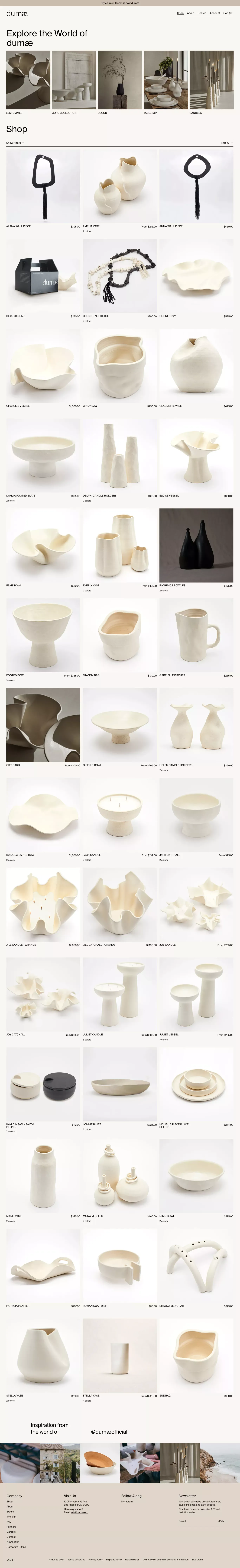 Products                  – dumæ - Product listing design