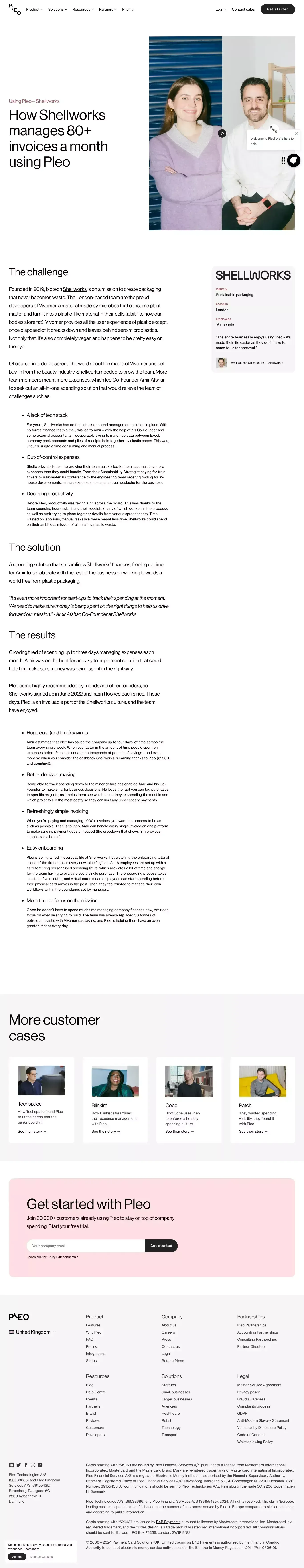 Using Pleo – Shellworks - Pleo - Case Study design