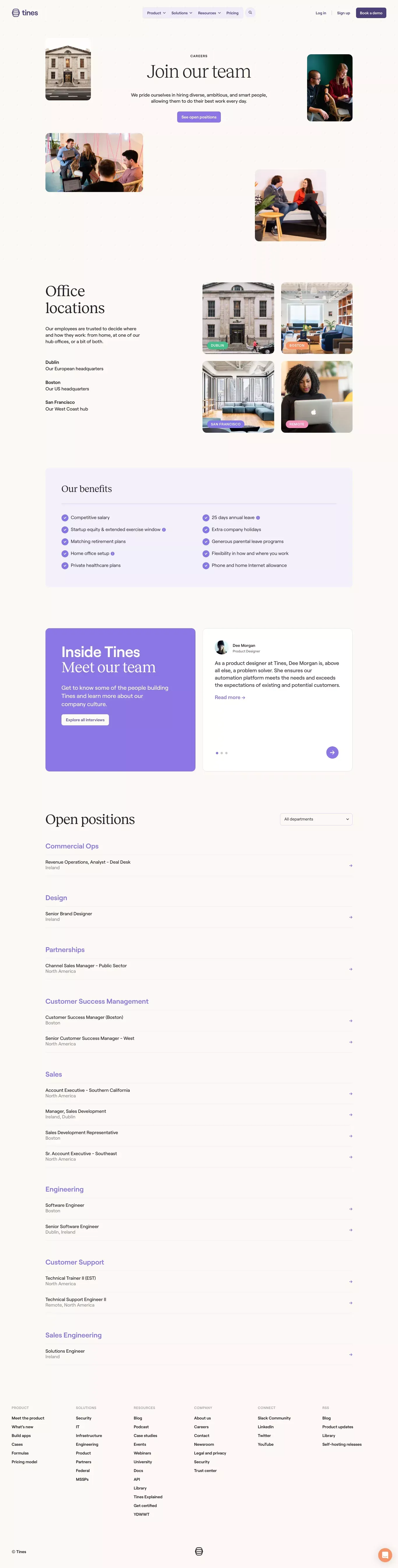 Careers | Tines - Career design