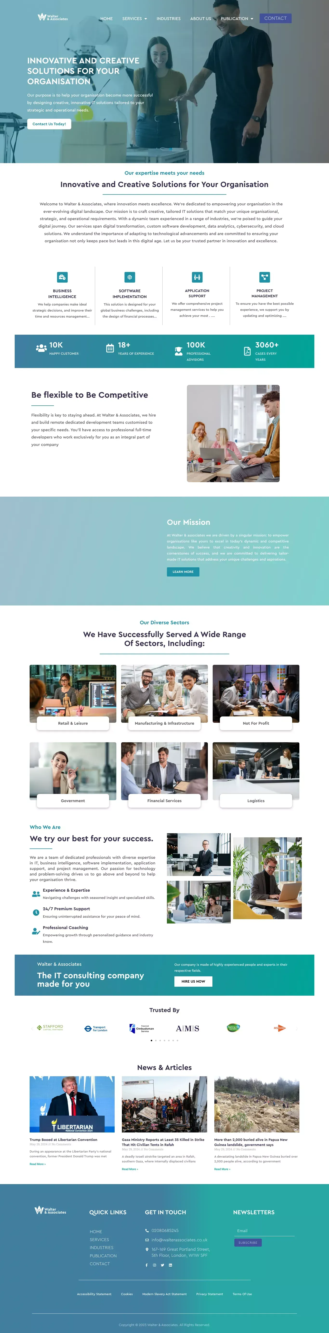 Walter & Associates | Strategic Consultancy Partners - website design