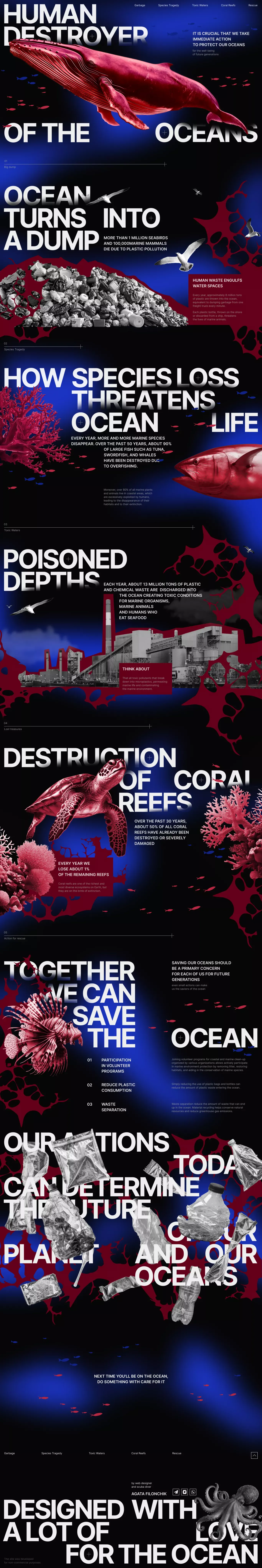 Human destroyer of the oceans - Landing design