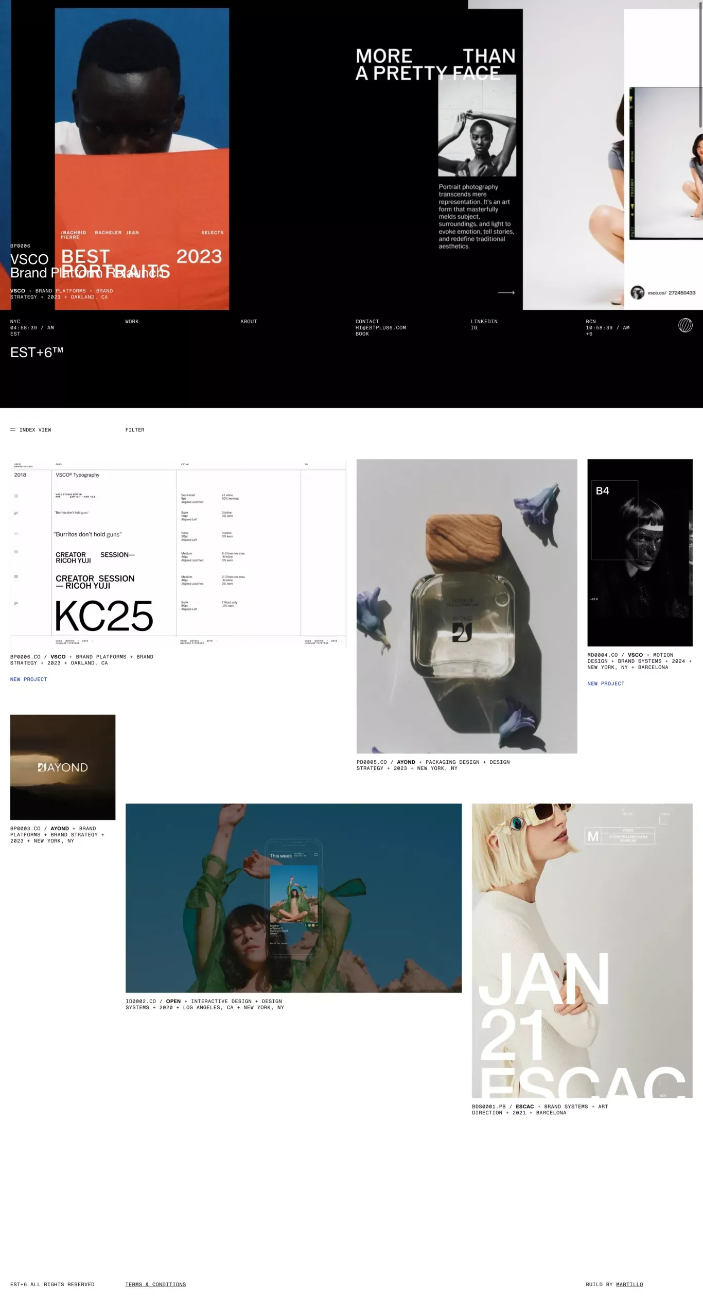 EST+6 — New York + Barcelona - Portfolio design