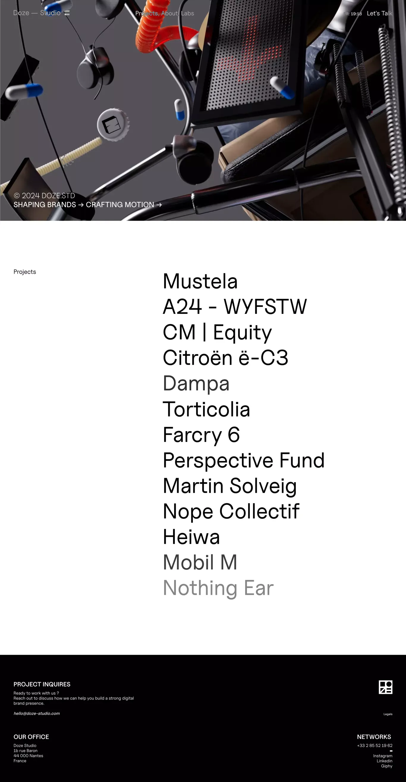 Doze Studio - Portfolio design